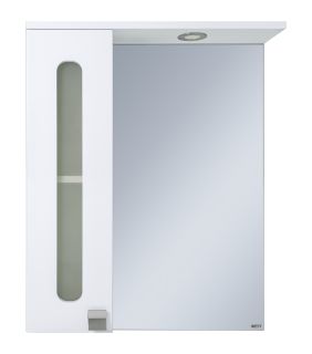 Зеркальный шкаф с подсветкой Misty Урал 60см левый белый